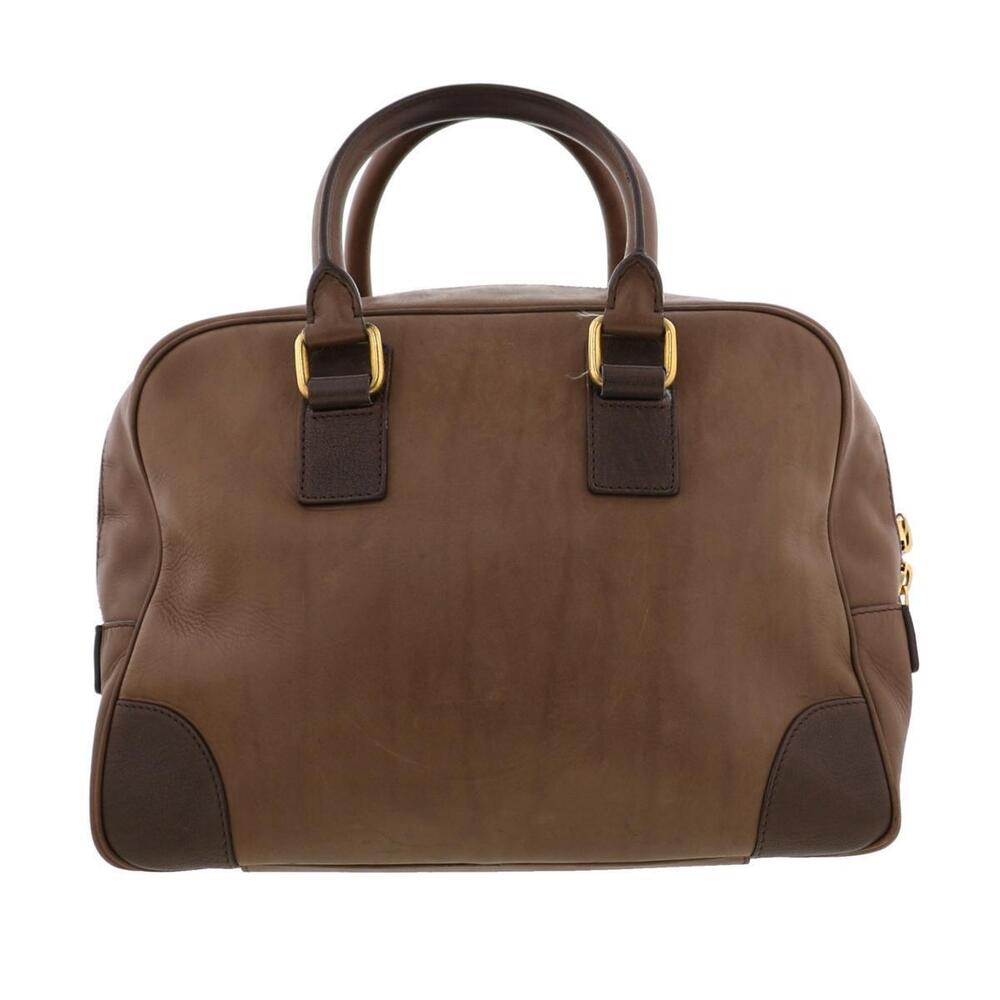 CELINE All Leather Handbag Brown